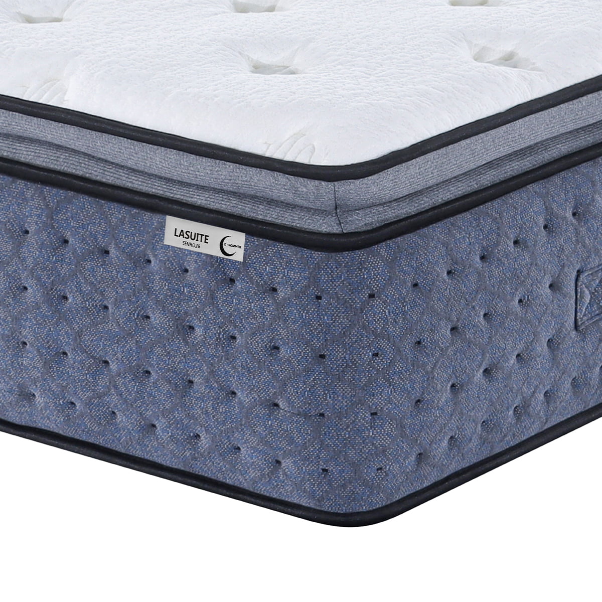 Détail côté matelas 35cm SENHO LASUITE 160x200cm