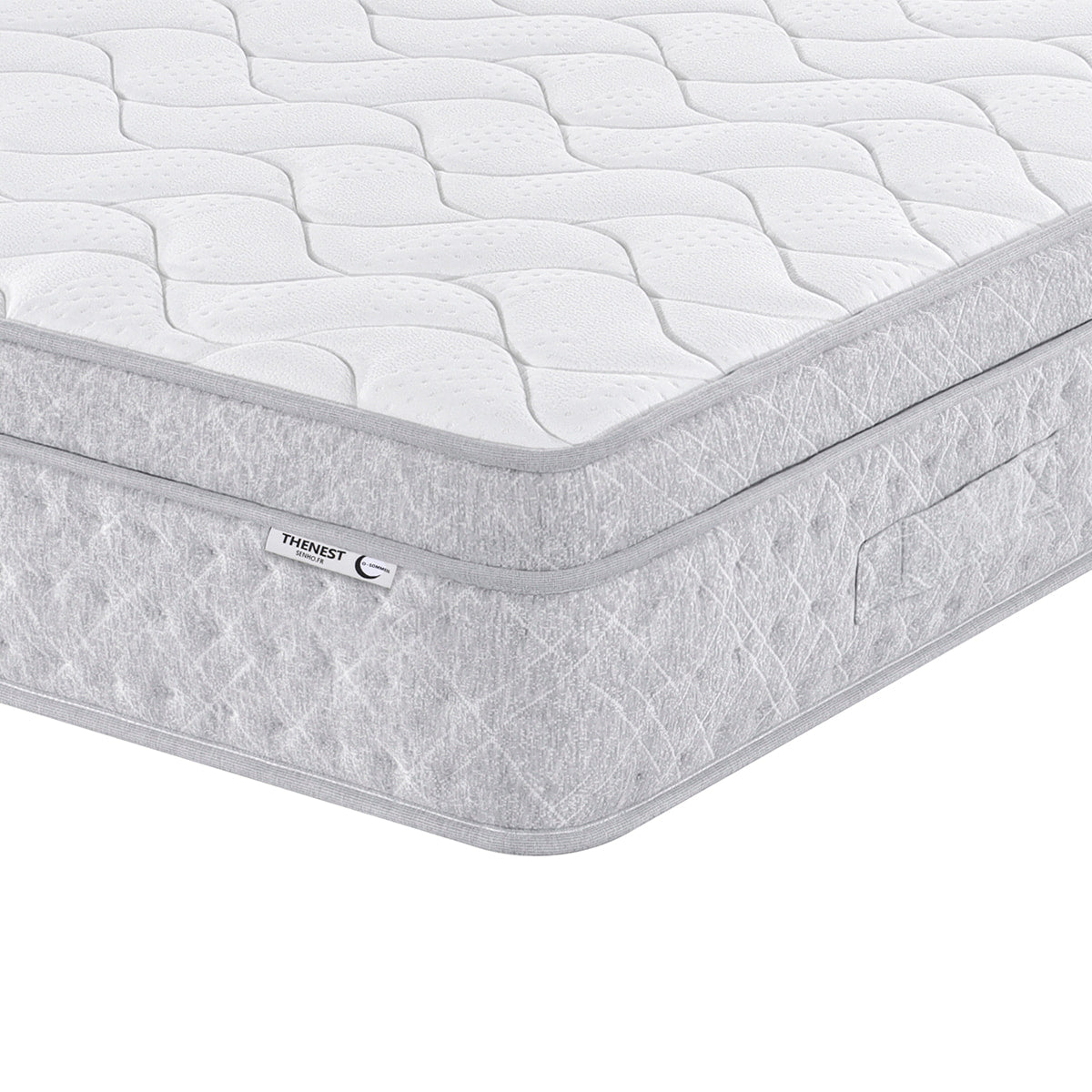 Détail côté matelas 25cm SENHO THENEST 160x200cm